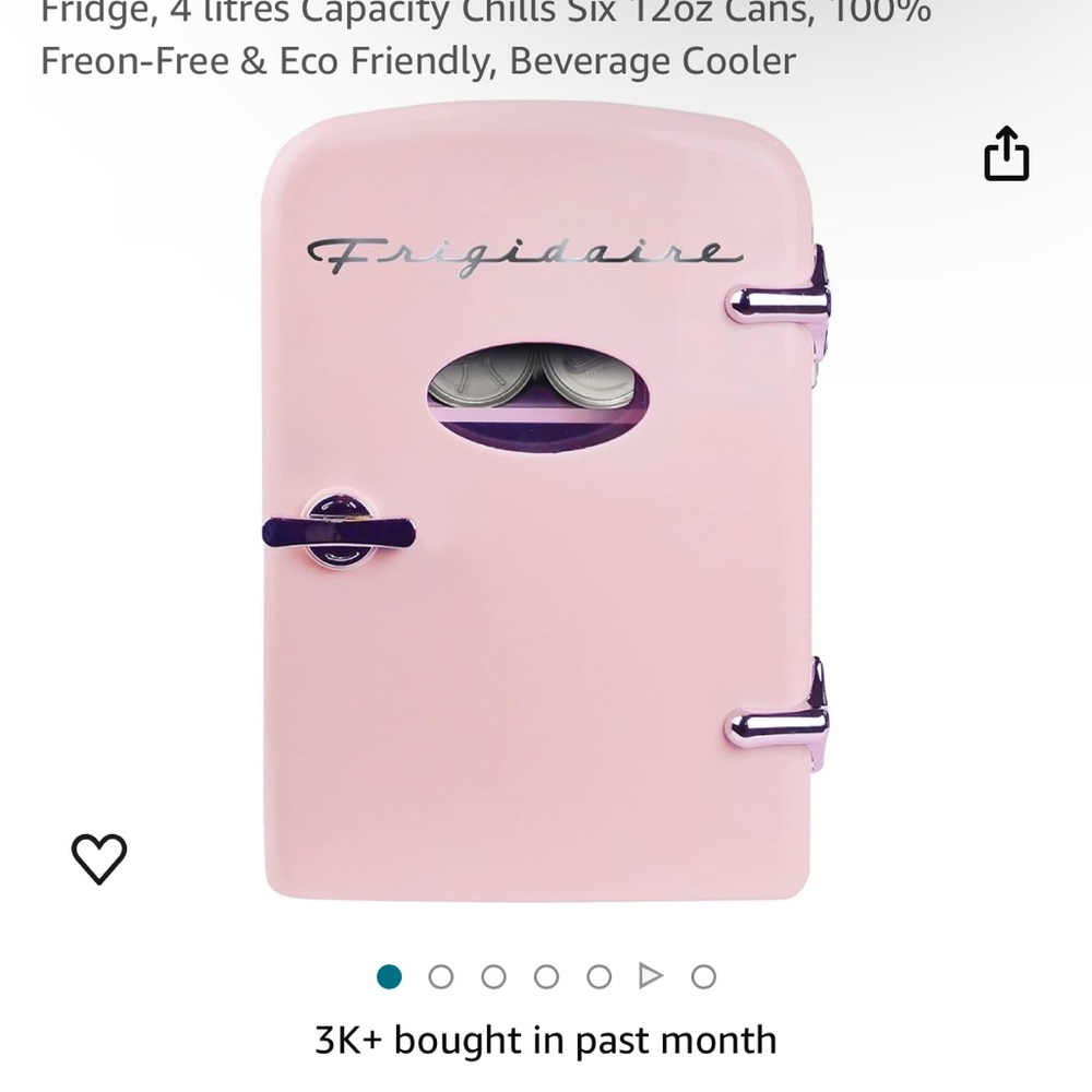 Pink Mini Fridge - Picture 2 of 4